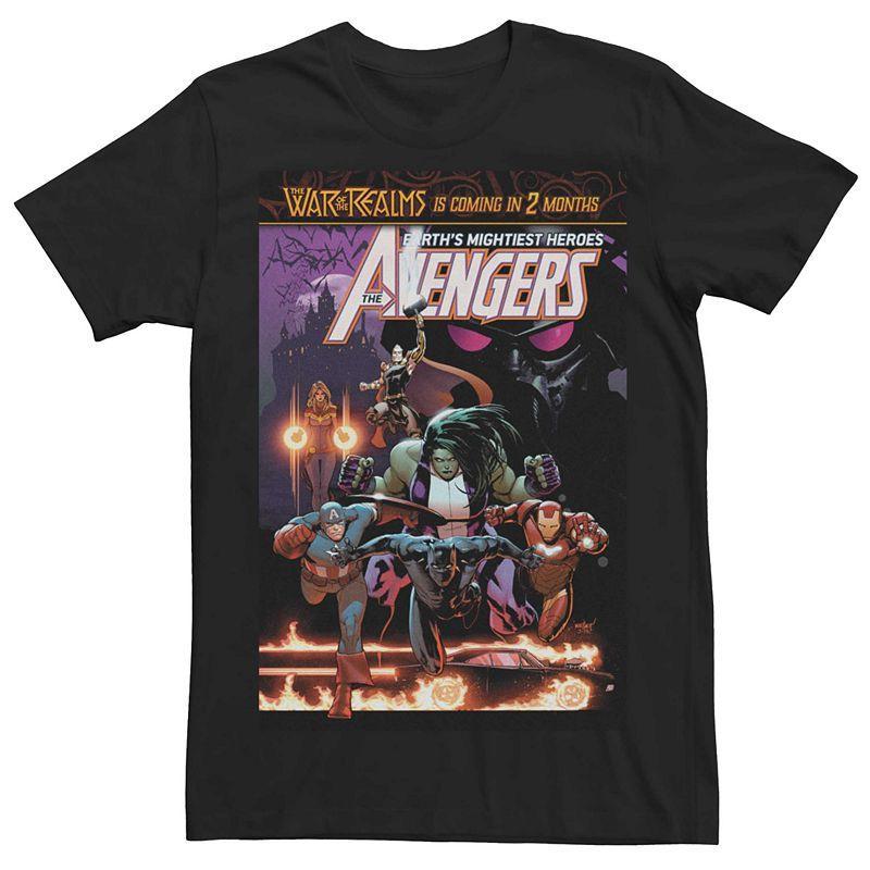 Mens Marvel Avengers War Of The Realms Comic Tee Black Product Image