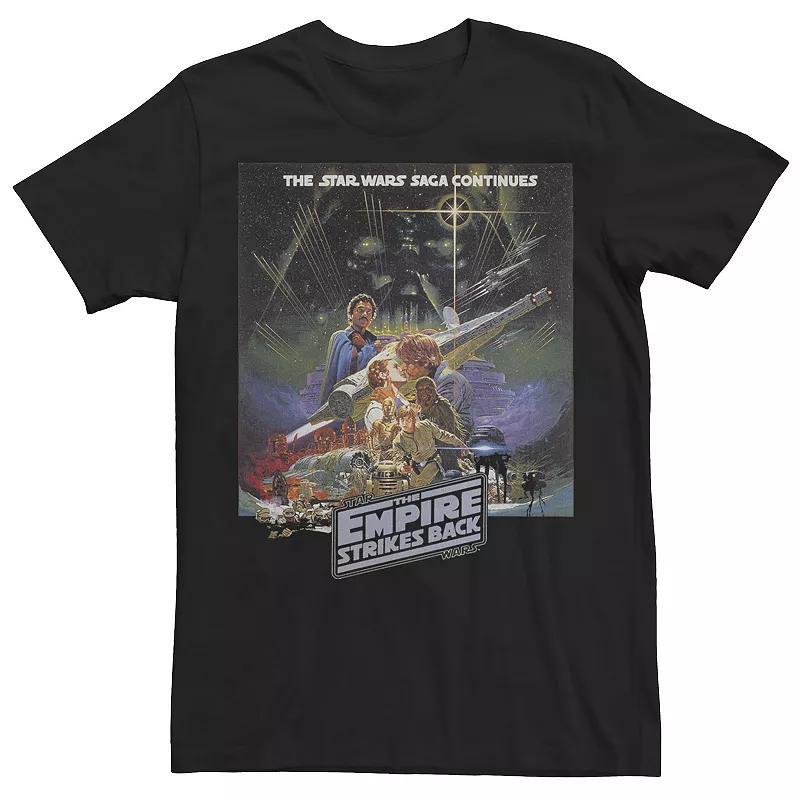 Mens Star Wars The Empire Strikes Back Retro Movie Poster Tee Product Image