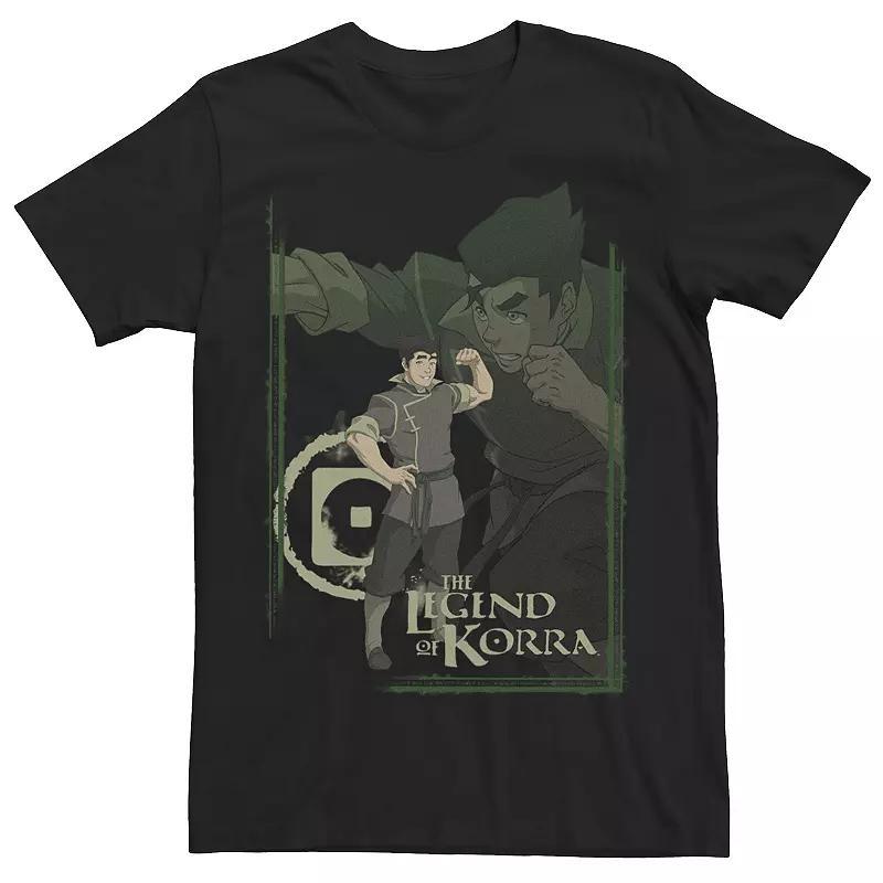 Mens The Legend Of Korra Bolin Collage Poster Tee Kelly Grey Product Image