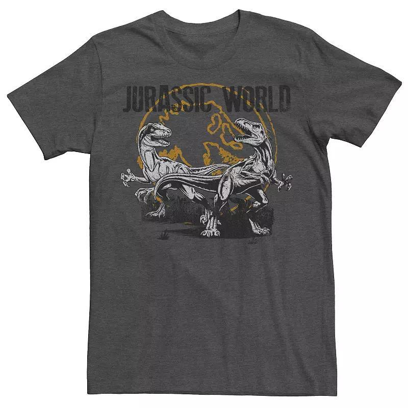 Mens Jurassic World Distressed Raptor Battle Tee Product Image