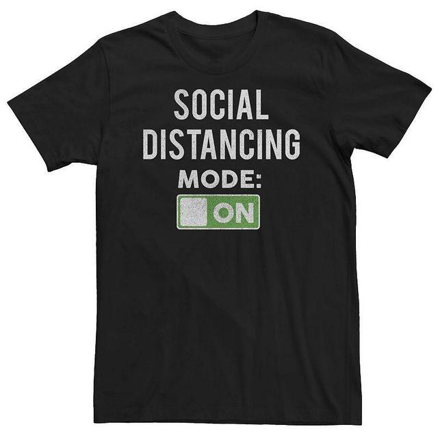 Big & Tall Social Distancing Mode On Graphic Tee, Mens Product Image