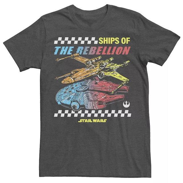 Mens Star Wars Ships Of The Rebellion Tee, Boys Grey Heather Product Image