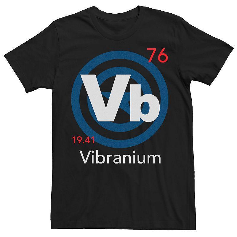 Mens Marvel Captain America Logo Vibranium Element Tee Black Product Image