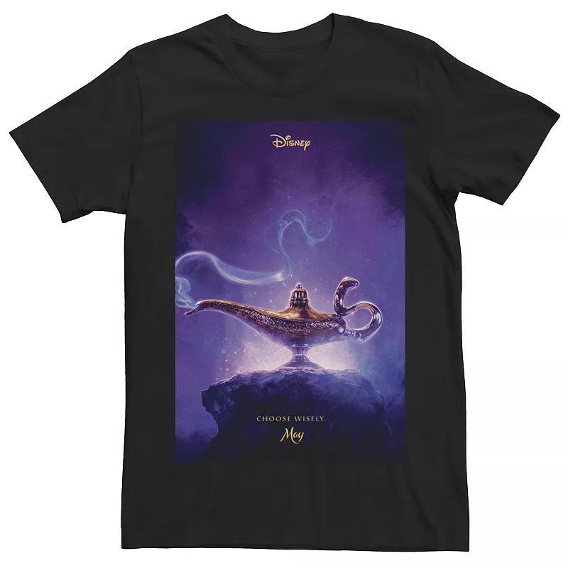 Disneys Aladdin Mens Lamp Poster Graphic Tee Product Image