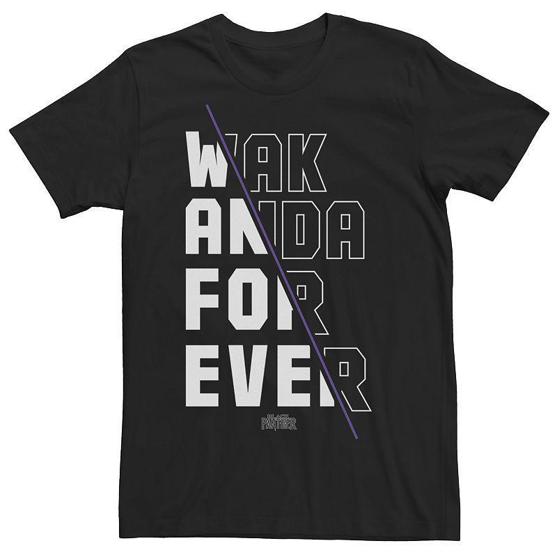 Mens Marvel Panther Wakanda Forever Slash Graphic Tee Product Image