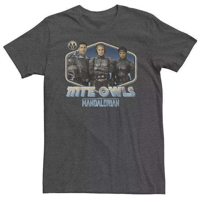 Big & Tall Star Wars: Mandalorian Nite Owls Tee, Mens Grey Heather Product Image