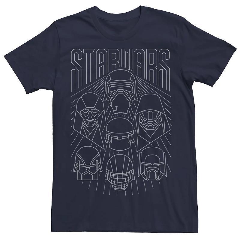 Mens Star Wars The Rise of Skywalker Knights of Ren Line Art Tee Blue Product Image