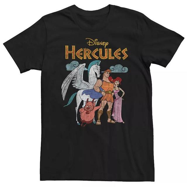 Big & Tall Disneys Hercules Classic Group Shot Vintage Tee, Mens Product Image