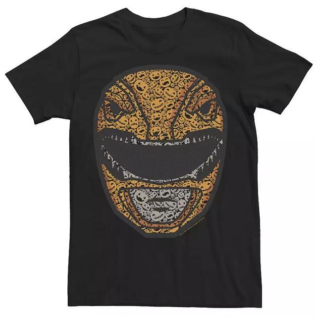 Mens Power Rangers Yellow Ranger Pumpkin Fill Helmet Tee Product Image