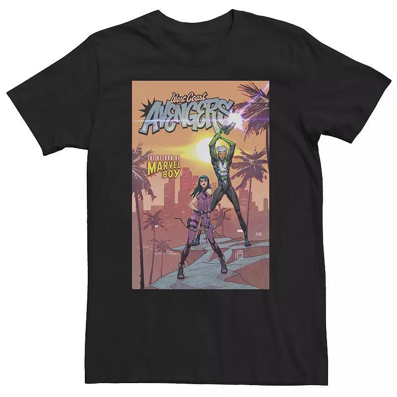 Big & Tall Marvel Guardians Vol.2 Cassete Collection Groot Tee, Mens Product Image