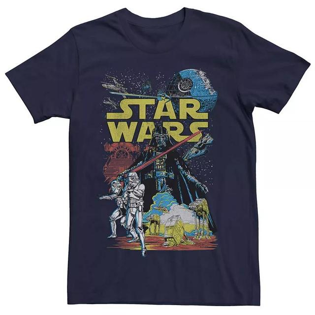 Mens Star Wars Empire Classic Scenes Tee Blue Product Image