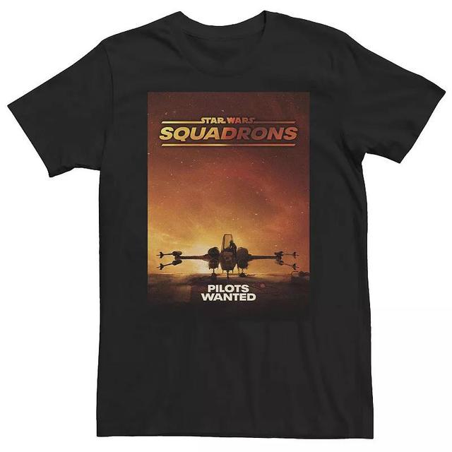 Big & Tall Star Wars: Squadrons Pilots Wanted Poster Tee, Mens Product Image