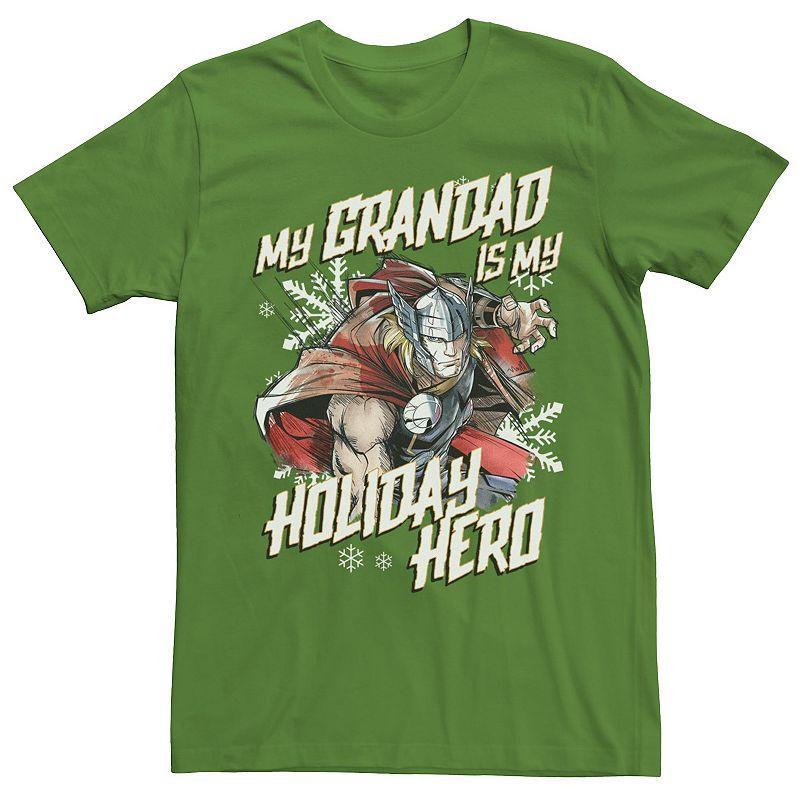 Mens Marvel Thor My Grandad Is My Holiday Hero Portrait Tee Product Image