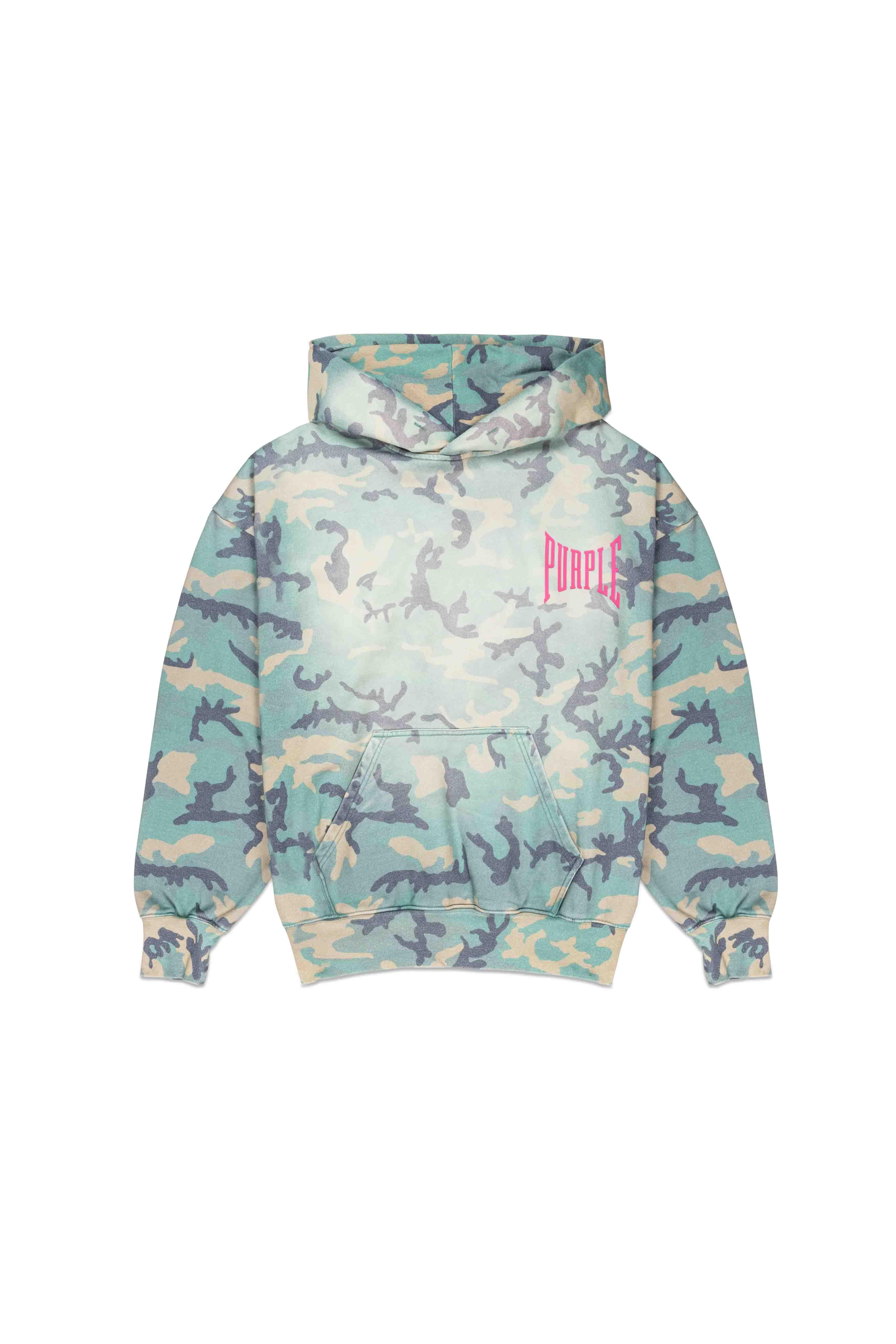 Faded Camo Hoodie Male Product Image