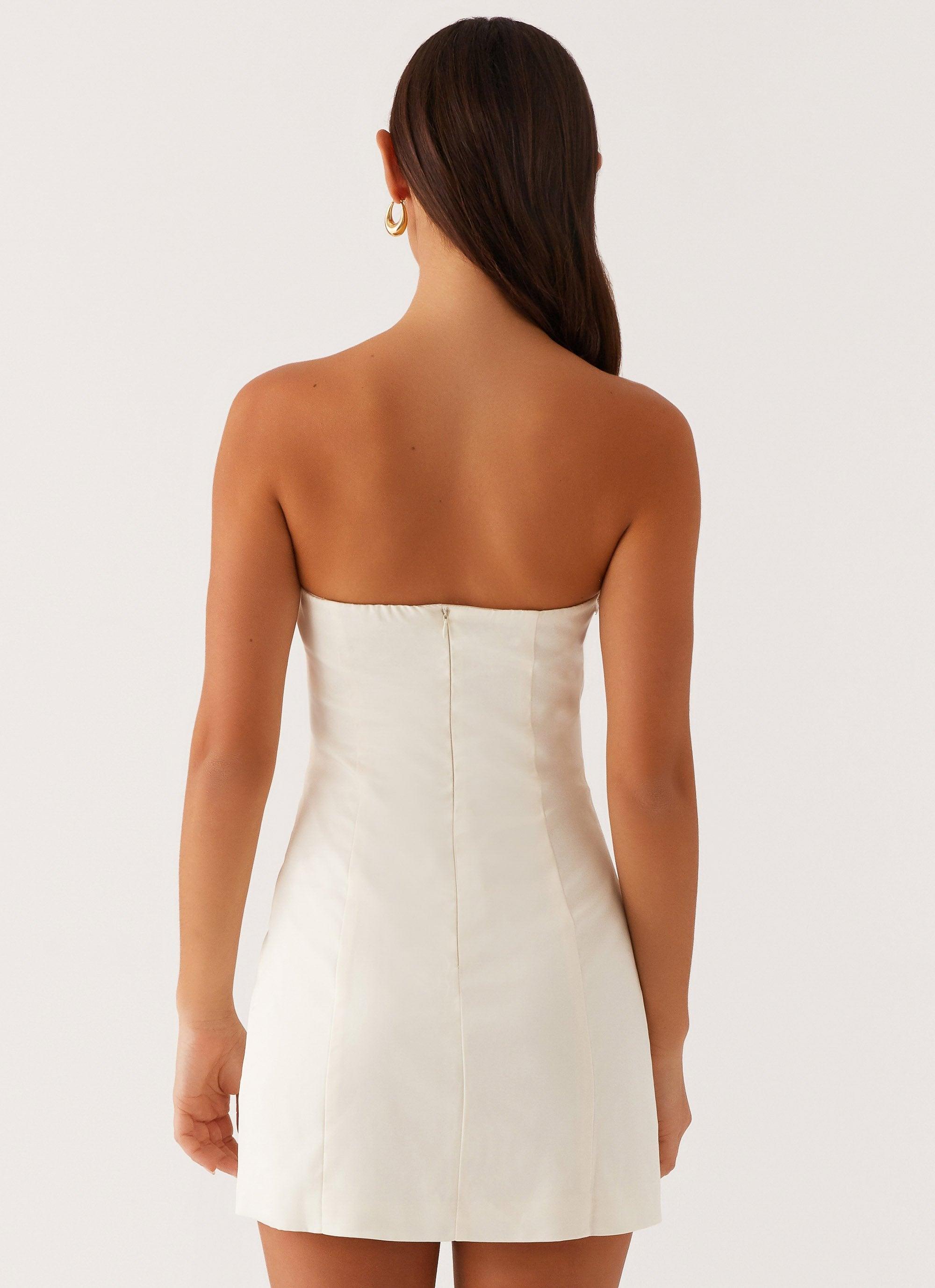 Kessie Mini Dress - Ivory Product Image