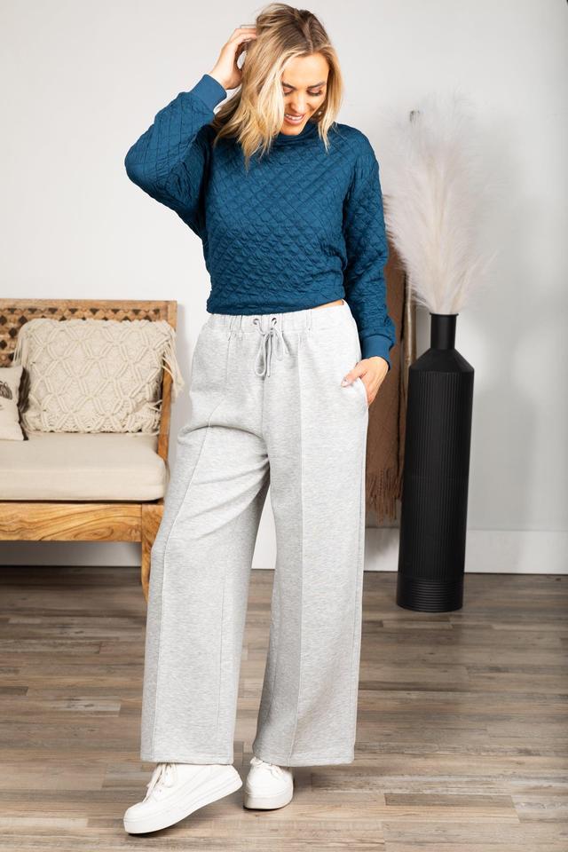 Elastic Waistband Wide Leg Pants Product Image