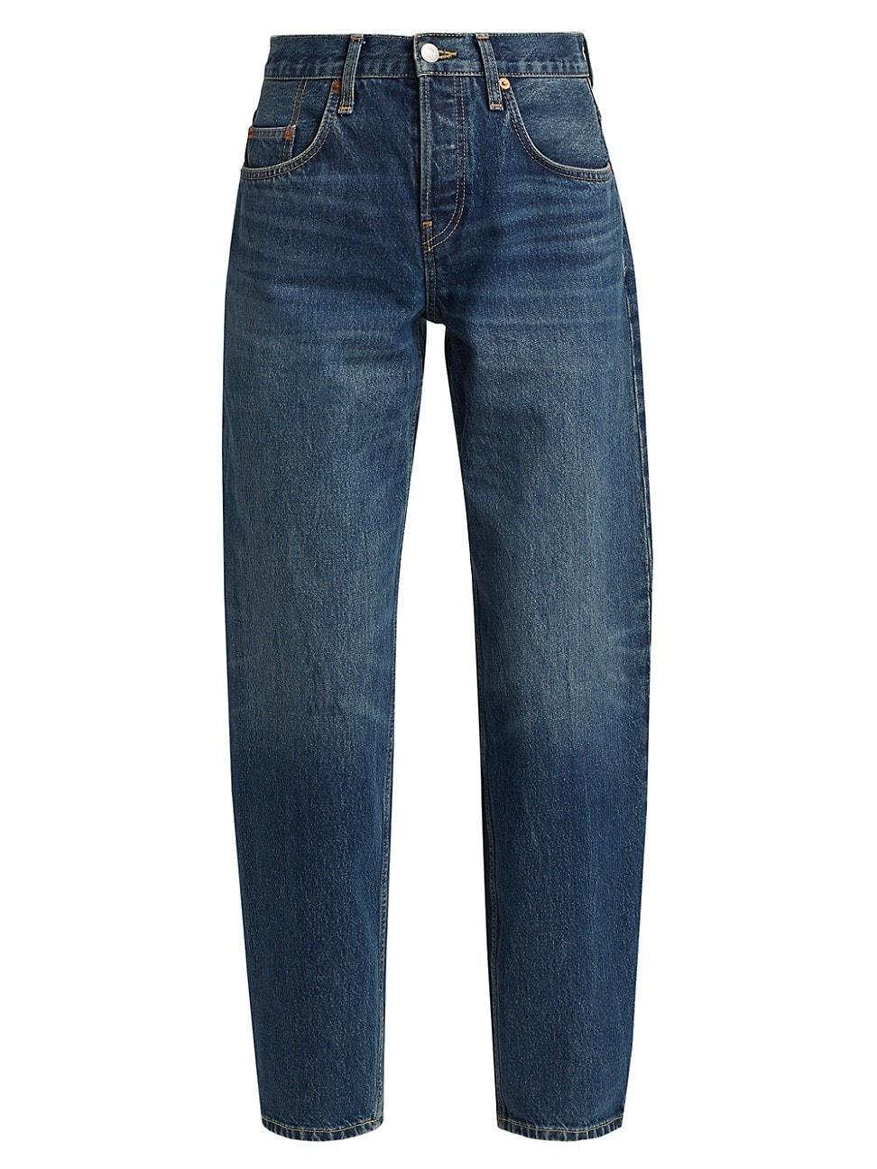 Womens Wide Tapered-Leg Jeans Product Image