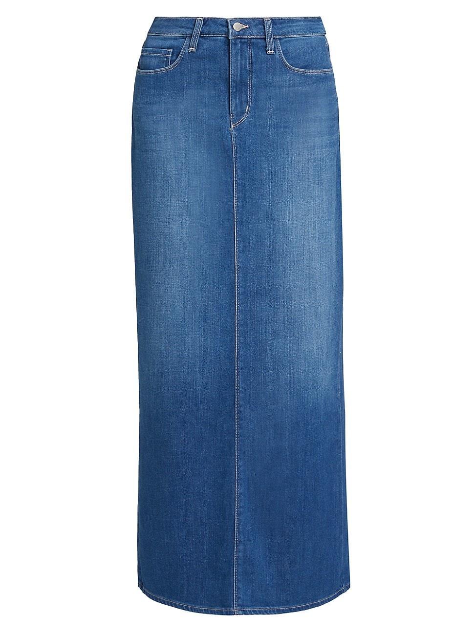 Womens Miriam Denim Maxi Skirt Product Image