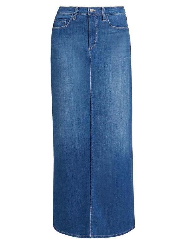 Womens Miriam Denim Maxi Skirt Product Image