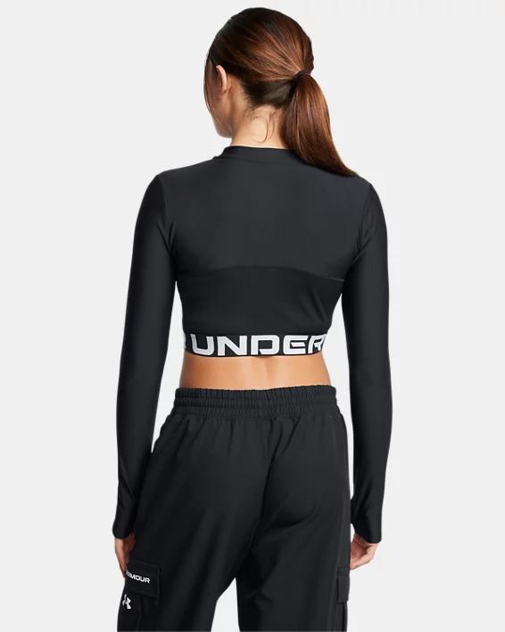 Women's HeatGear® Rib ¼ Zip Long Sleeve Product Image