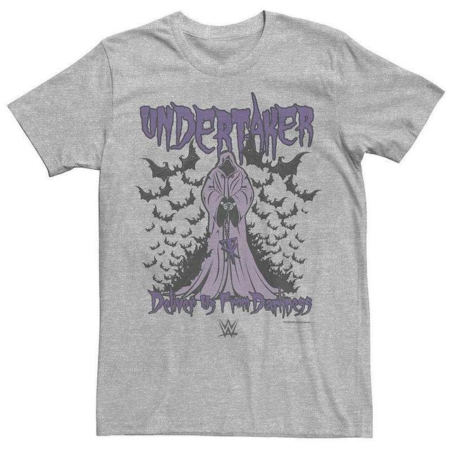 Mens WWE Undertaker Deliver Us From Darkness Logo Tee Athletic Grey Product Image