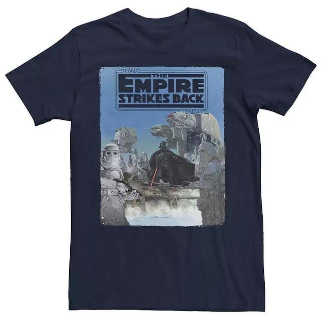 Mens Star Wars The Empire Strikes Back Poster Graphic Tee Blue Product Image