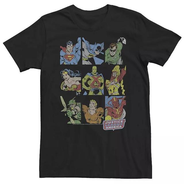 Big & Tall DC Comics Justice League Vintage Box Up Tee, Mens Product Image