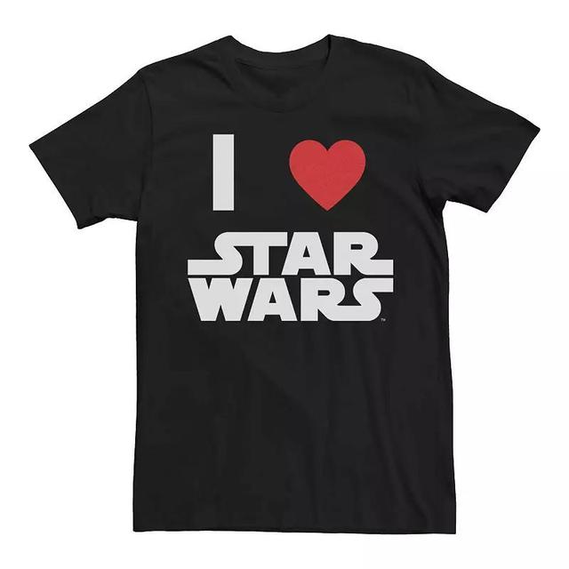 Mens I Love Star Wars Simple Graphic Tee Product Image