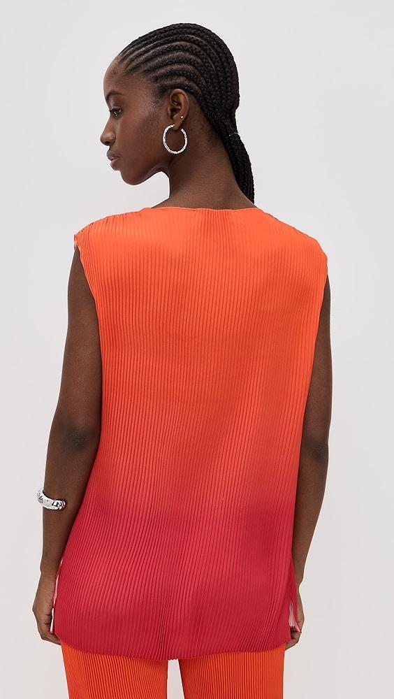 Andrea Iyamah Atti Pleated Top | Shopbop Product Image