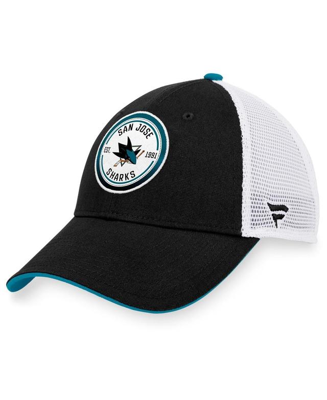 Mens Fanatics Black San Jose Sharks Iconic Gradient Trucker Snapback Hat - Black Product Image