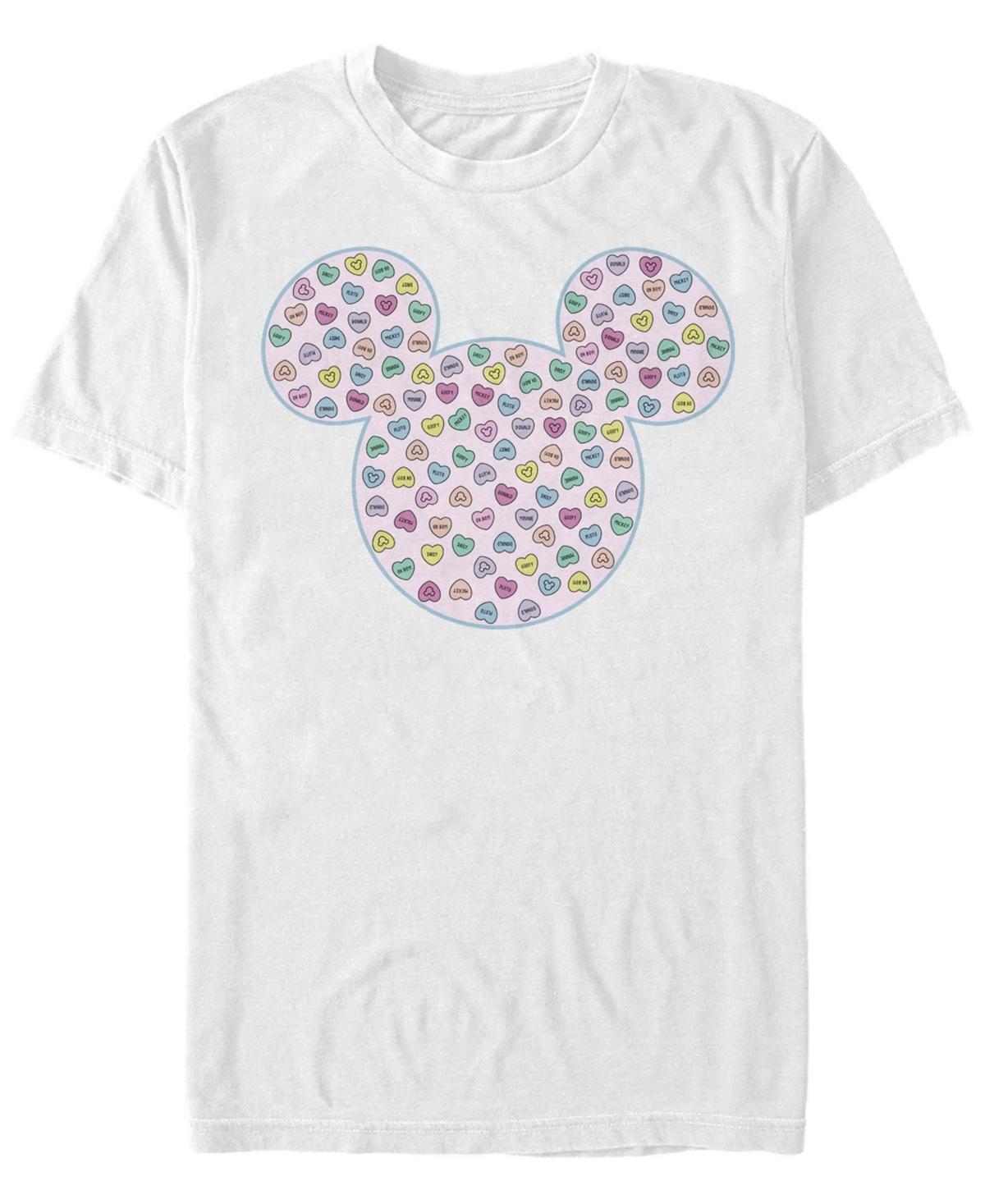 Disneys Mickey & Friends Candy Hearts Ear Fill Mens Tee Product Image