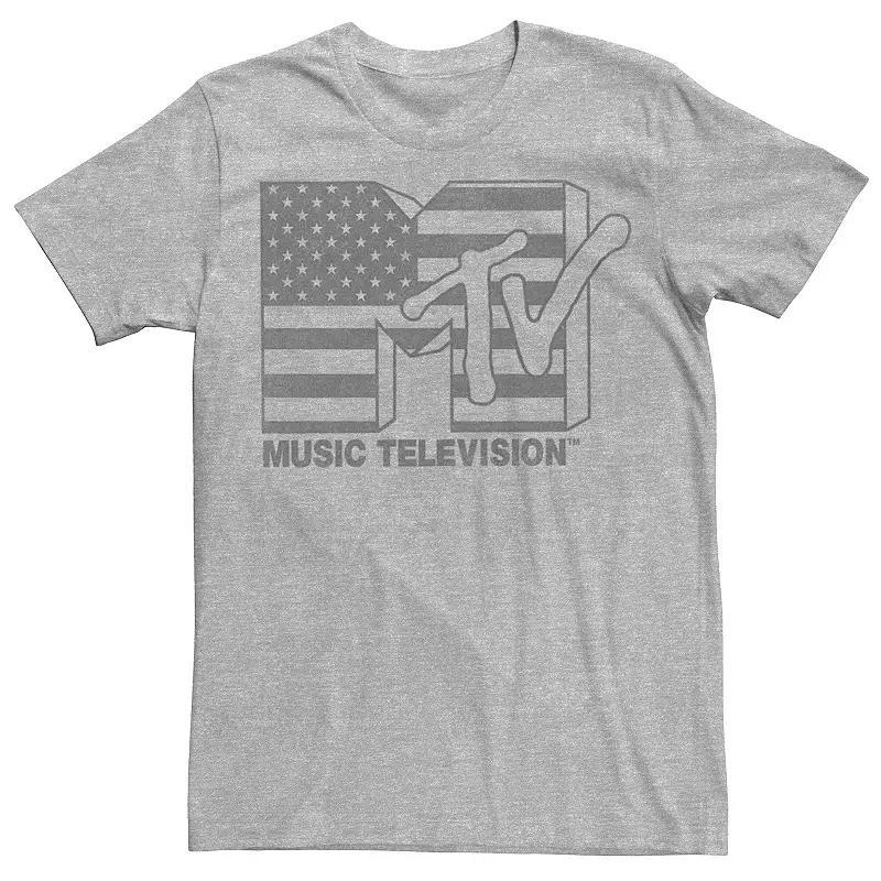 Mens MTV American Flag MTV Logo Graphic Tee Product Image