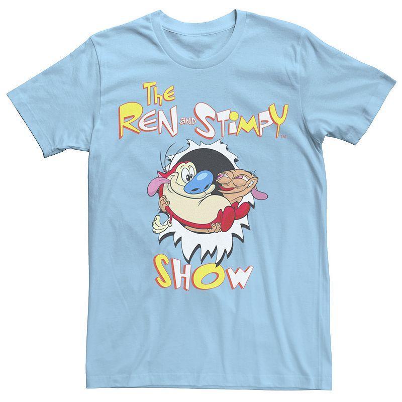 Mens Ren & Stimpy Show Tear Through Retro Logo Tee Product Image