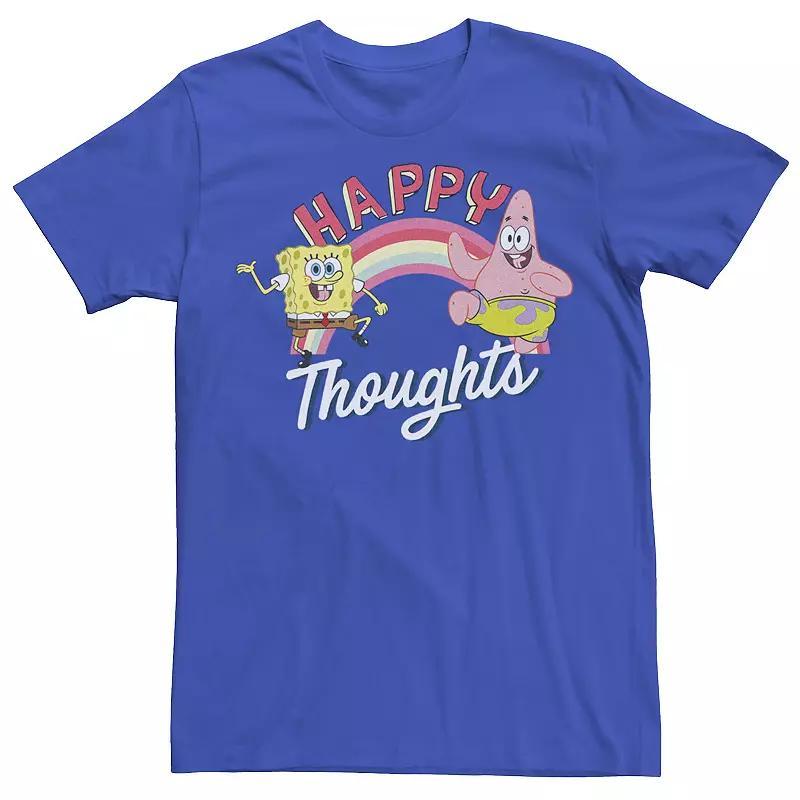 Mens SpongeBob SquarePants Patrick and SpongeBob Happy Thoughts Tee Product Image