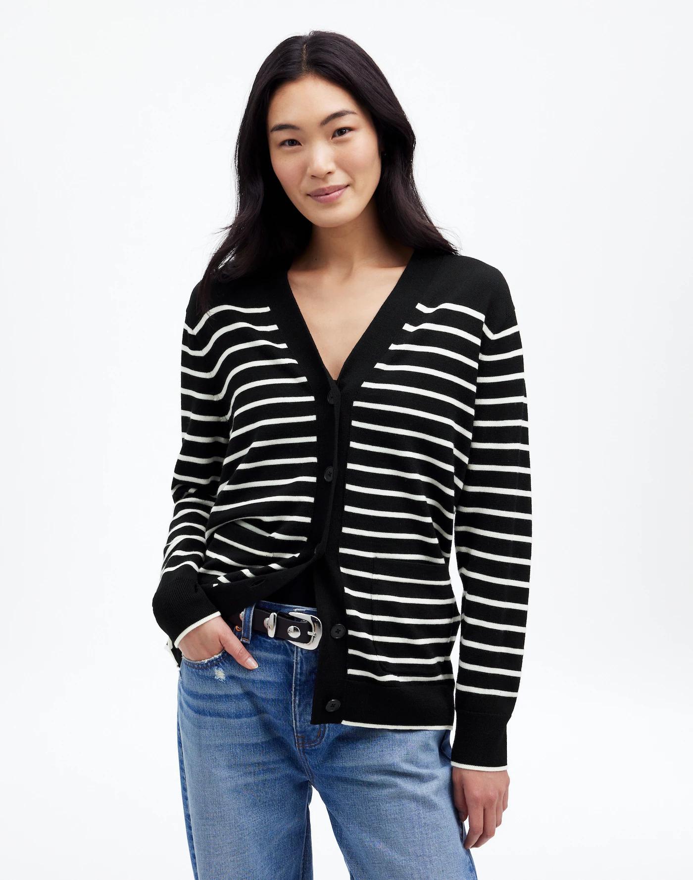 Merino Wool Boyfriend Cardigan Product Image