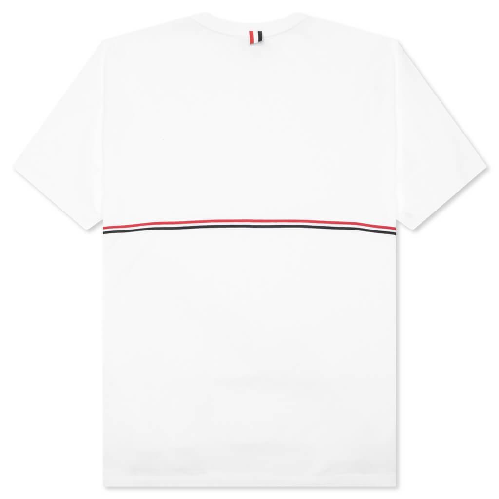 Midweight Jersey Stripe S/S Tee - White Male Product Image