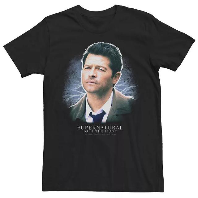 Mens Supernatural Castiel Join The Hunt Portrait Tee Product Image