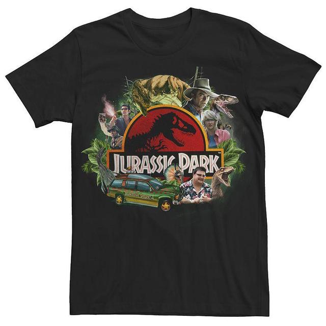 Mens Jurassic Park Collage Tee Product Image