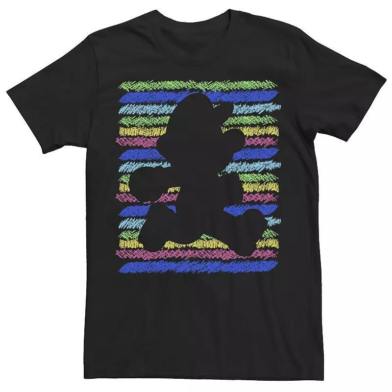 Mens Nintendo Super Mario Crayon Silhouette Tee Product Image