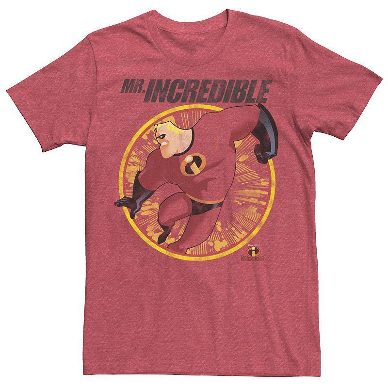 Mens Disney / Pixar The Incredibles Mr. Incredible Tee Dark Grey Product Image