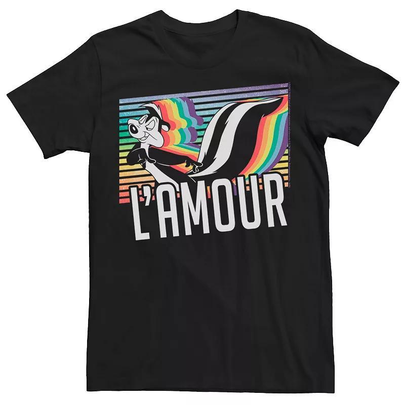 Adult Looney Tunes Pride Pepe Le Pew LAmour Tee, Mens Product Image