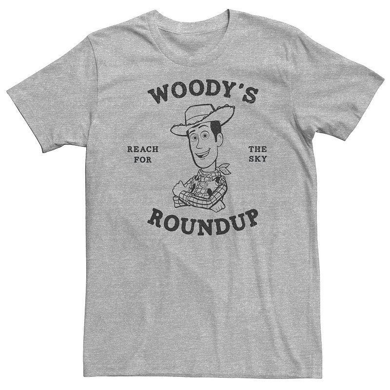 Disney / Pixars Big & Tall Woodys Roundup Outline Sketch Tee, Mens Athletic Grey Product Image