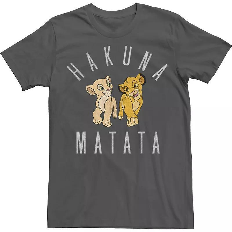 Disneys The Lion King Simba Nala Hakuna Matata Mens Tee Grey Product Image