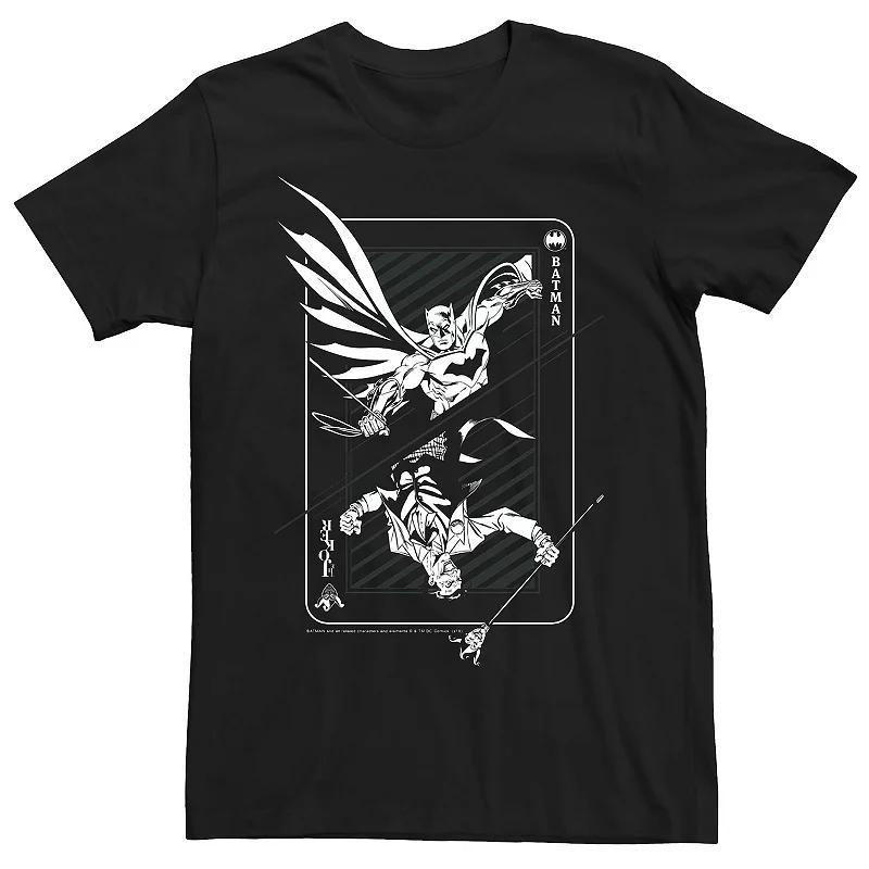 Menss Batman And The Joker Playing Card Tee Product Image