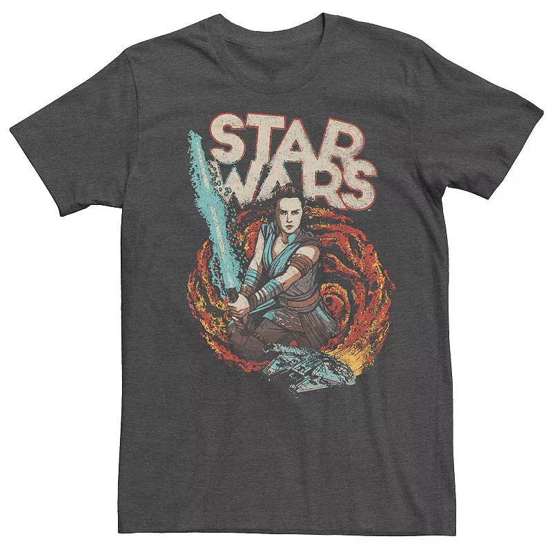 Star Wars Mens Episode Ix Rise of Skywalker Galaxy Rey T-shirt Product Image