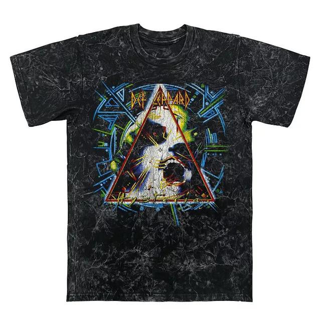 Mens Def Leppard Hysteria Mineral Wash Graphic Tee Product Image