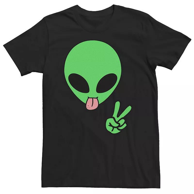 Big & Tall Alien Big Head Portrait Tee, Mens Product Image