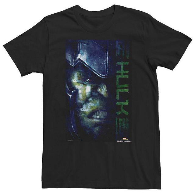 Big & Tall Marvel Thor Ragnarok Hulk Gladiator Half Profile Tee, Mens, Size: 3XL Tall, Black Product Image