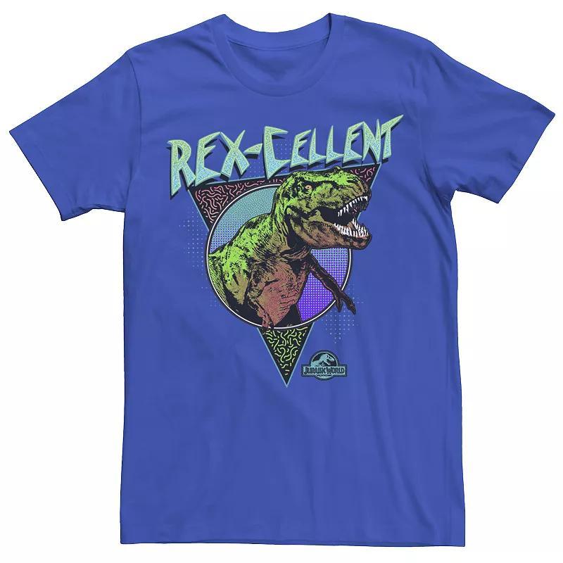 Mens Jurassic World Rex-Cellent Retro Colors Graphic Tee Product Image