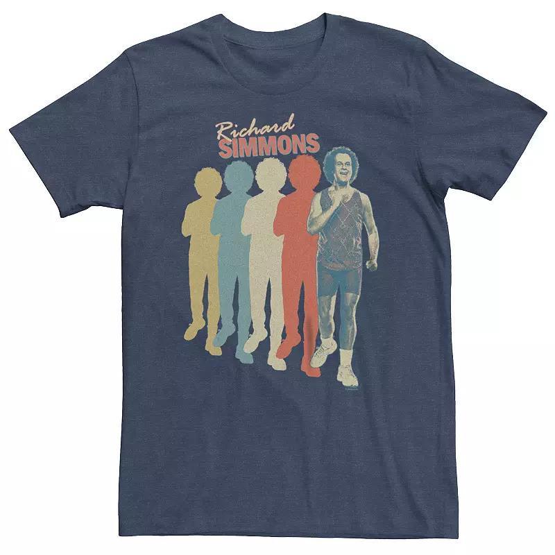 Big & Tall Beverly Hills 90210 Group Shot Neon Color Pop Tee, Mens Product Image